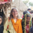 Missionary serving on a Christian mission trip with local children.